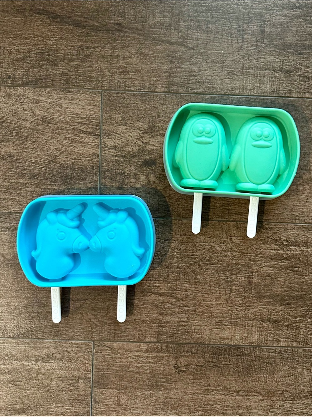 Silicone Popsicle Molds - Penguin and Unicorn